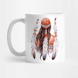 Native American Back Woman #2 Mug